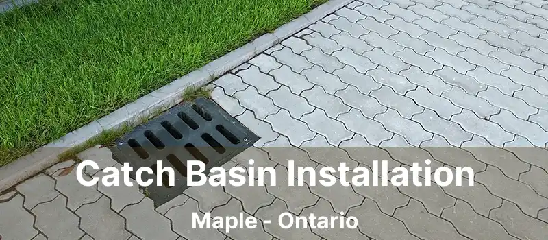 Catch Basin Installation Maple - Ontario